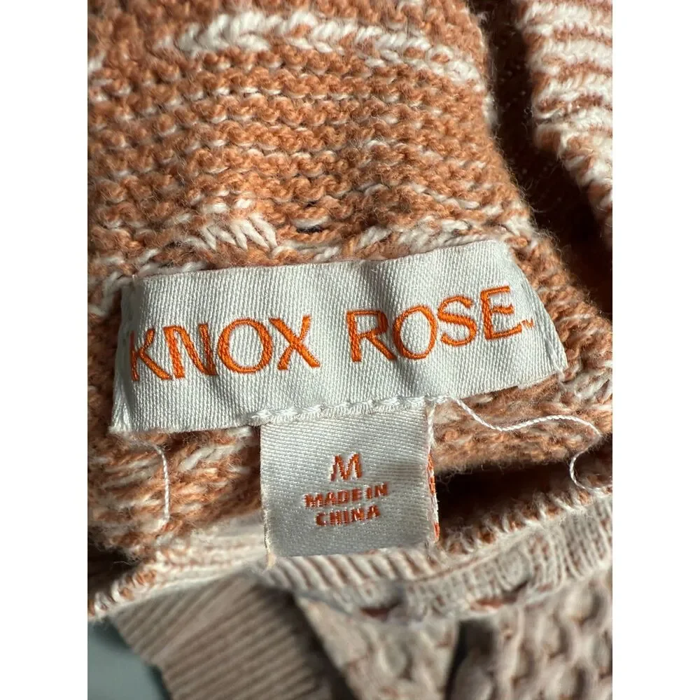 Knox Rose Women's Mock Neck Knit Sweater Size M Medium